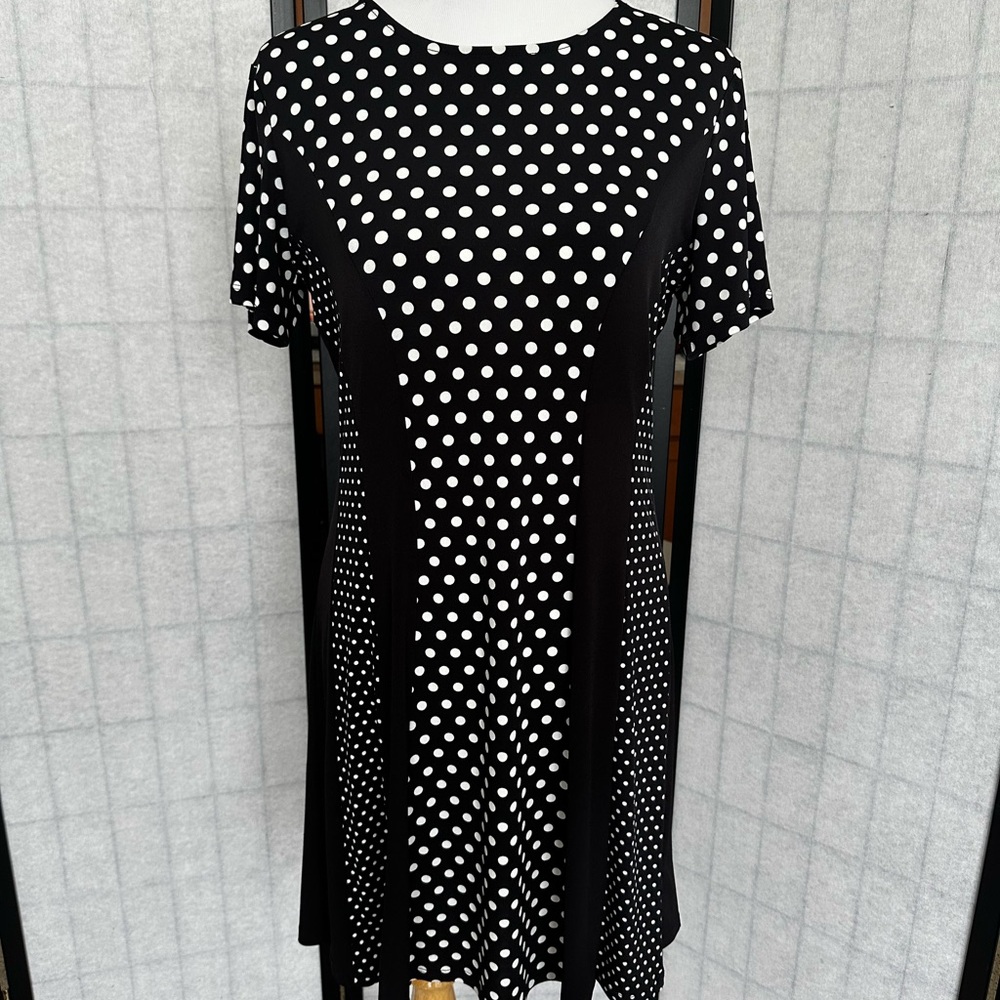 Michael Kors Black and White Polka Dot Dress